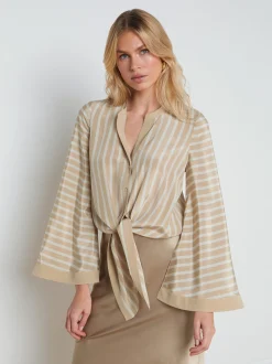 Charlize Tie-Front Blouse