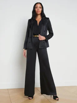 Colin Silk Charmeuse Blazer
