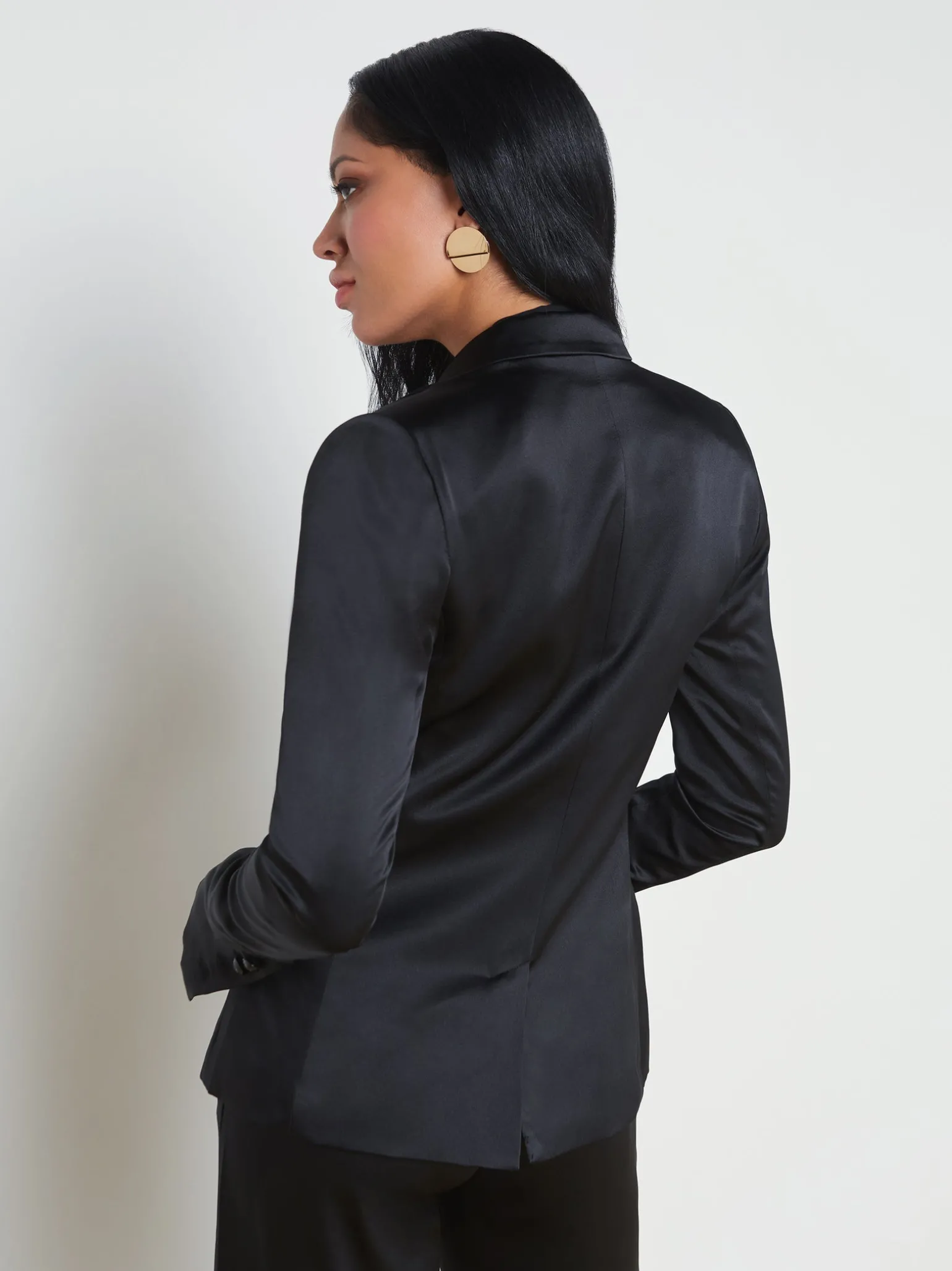 Colin Silk Charmeuse Blazer