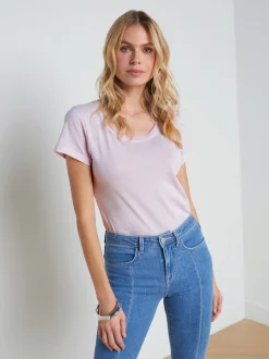 Cory Cotton Scoopneck Tee