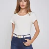 Cory Cotton Scoopneck Tee
