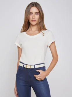 Cory Cotton Scoopneck Tee