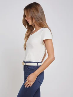 Cory Cotton Scoopneck Tee