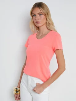 Cory Cotton Scoopneck Tee