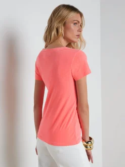 Cory Cotton Scoopneck Tee