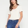 Dana Scoopneck Cropped Tee