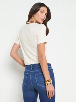 Dana Scoopneck Cropped Tee