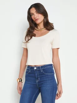 Dana Scoopneck Cropped Tee