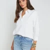 Daniella Cotton-Blend Blouse