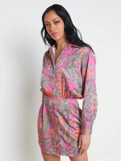 Demetria Mini Shirt Dress