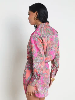 Demetria Mini Shirt Dress