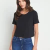 Donna Cotton Cropped Tee