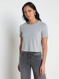 Donna Cotton Cropped Tee