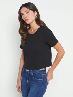 Donna Cotton Cropped Tee