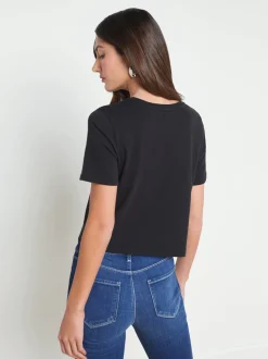 Donna Cotton Cropped Tee