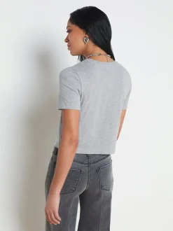 Donna Cotton Cropped Tee