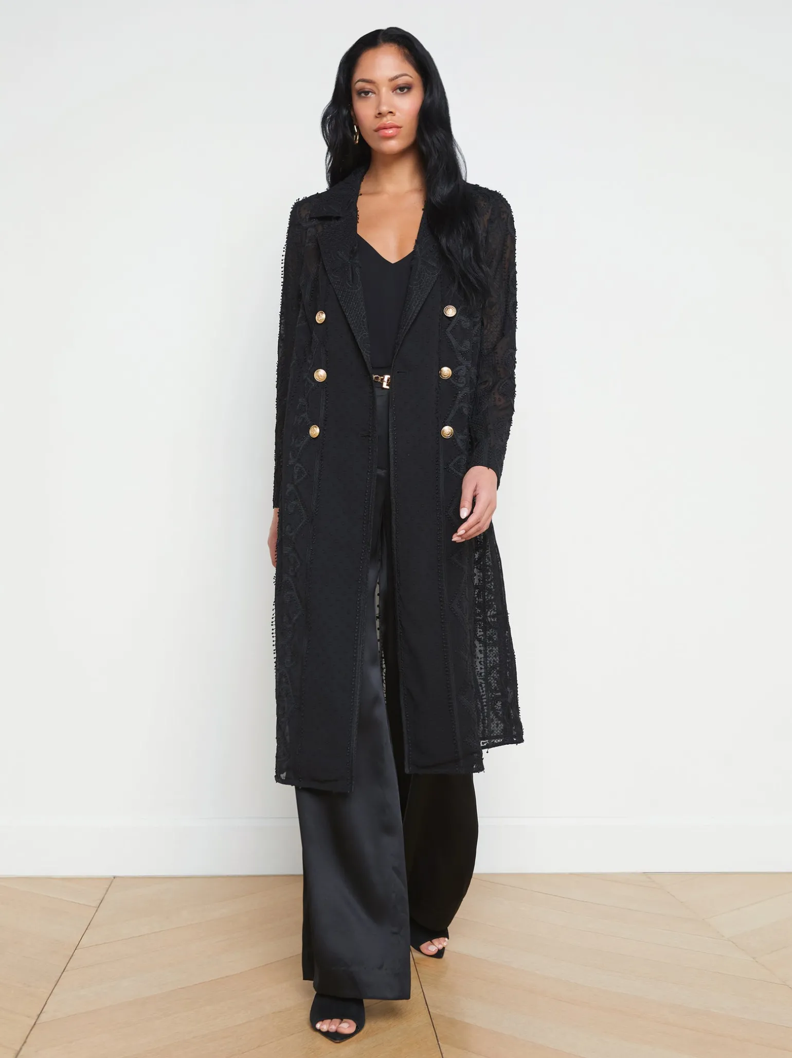 Dottie Lace Trench Coat
