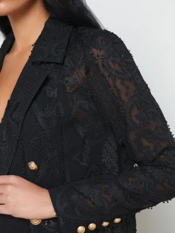 Dottie Lace Trench Coat