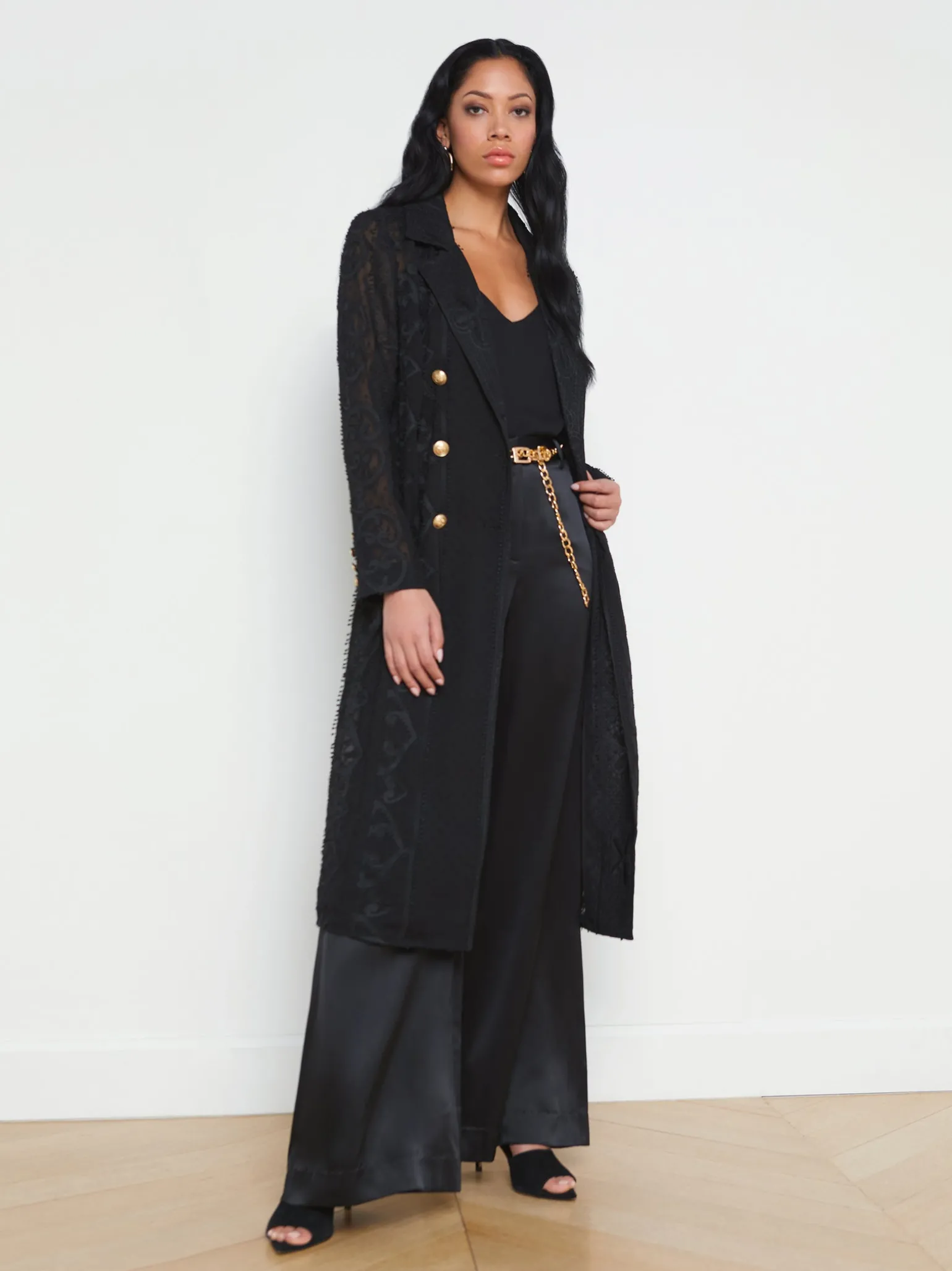 Dottie Lace Trench Coat