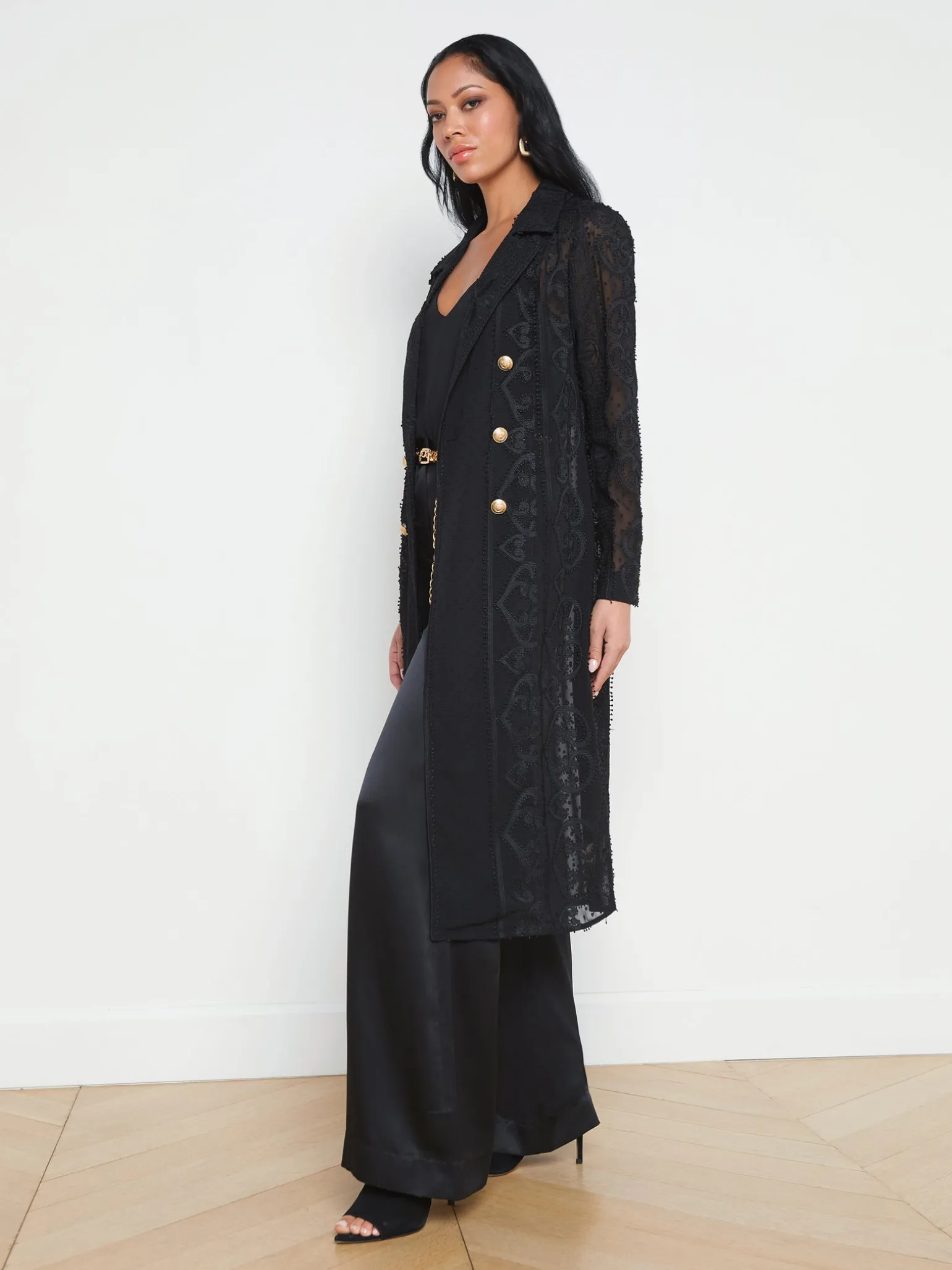 Dottie Lace Trench Coat