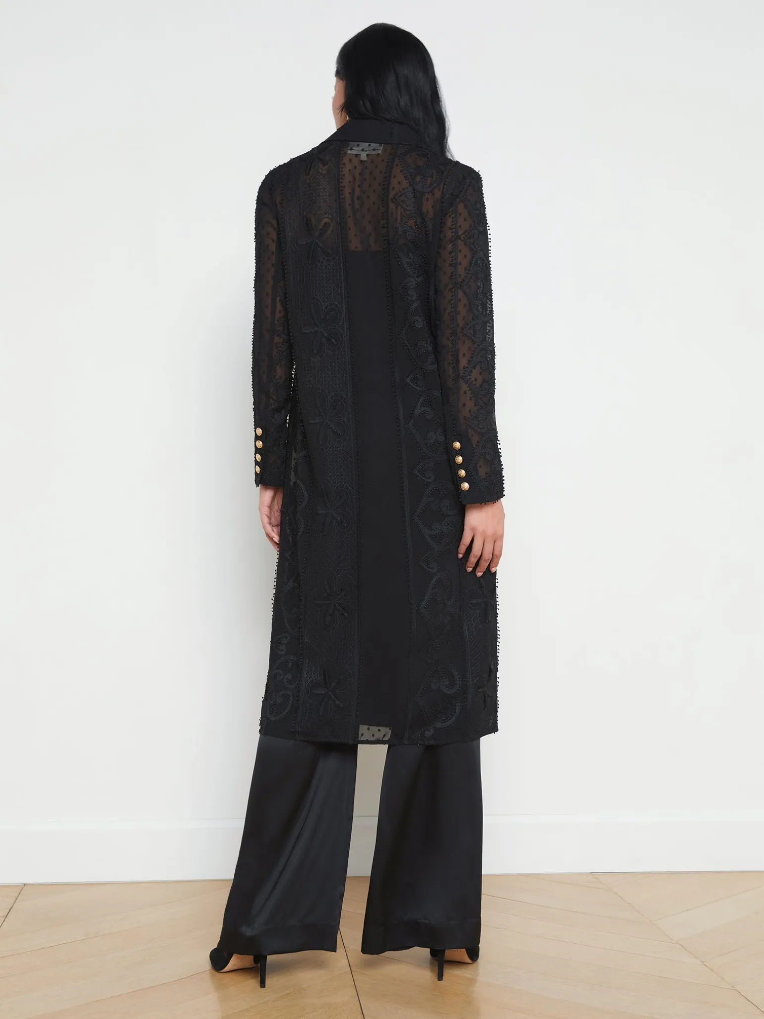 Dottie Lace Trench Coat
