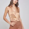Emmy Sleeveless Silk Blouse