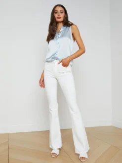 Emmy Sleeveless Silk Blouse