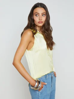 Emmy Sleeveless Silk Blouse