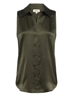 Emmy Sleeveless Silk Blouse