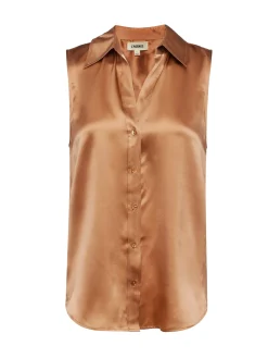 Emmy Sleeveless Silk Blouse