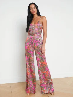 Gavin Silk Wide-Leg Pant
