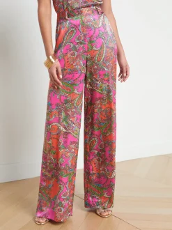 Gavin Silk Wide-Leg Pant