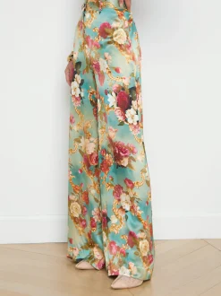 Gavin Silk Wide-Leg Pant