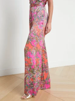 Gavin Silk Wide-Leg Pant