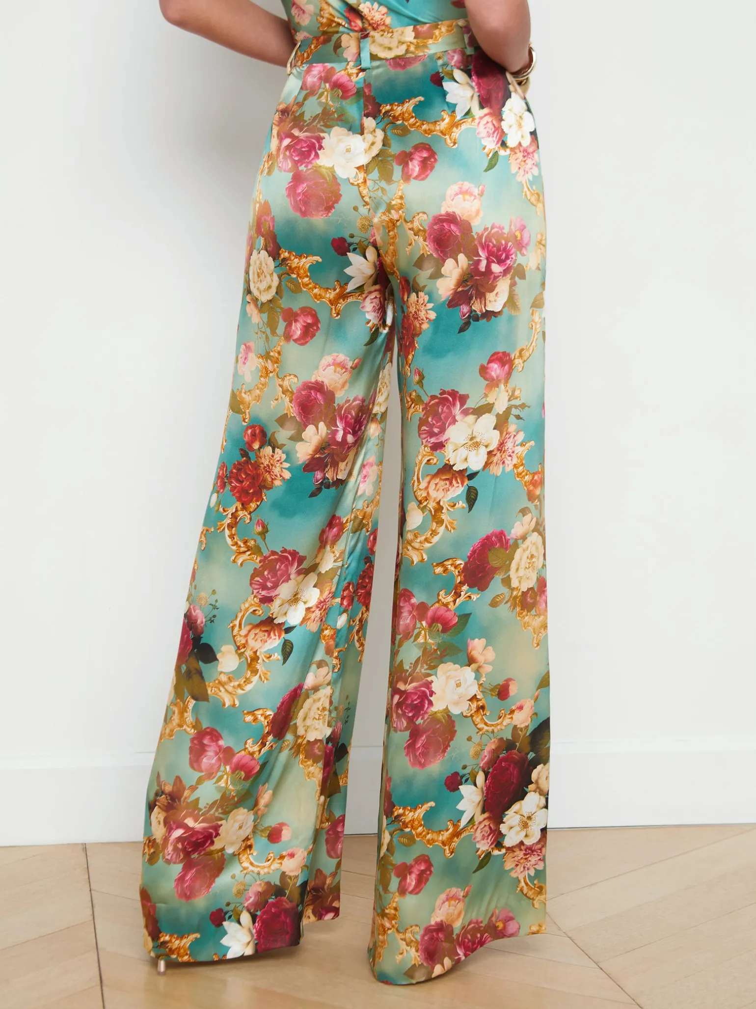 Gavin Silk Wide-Leg Pant