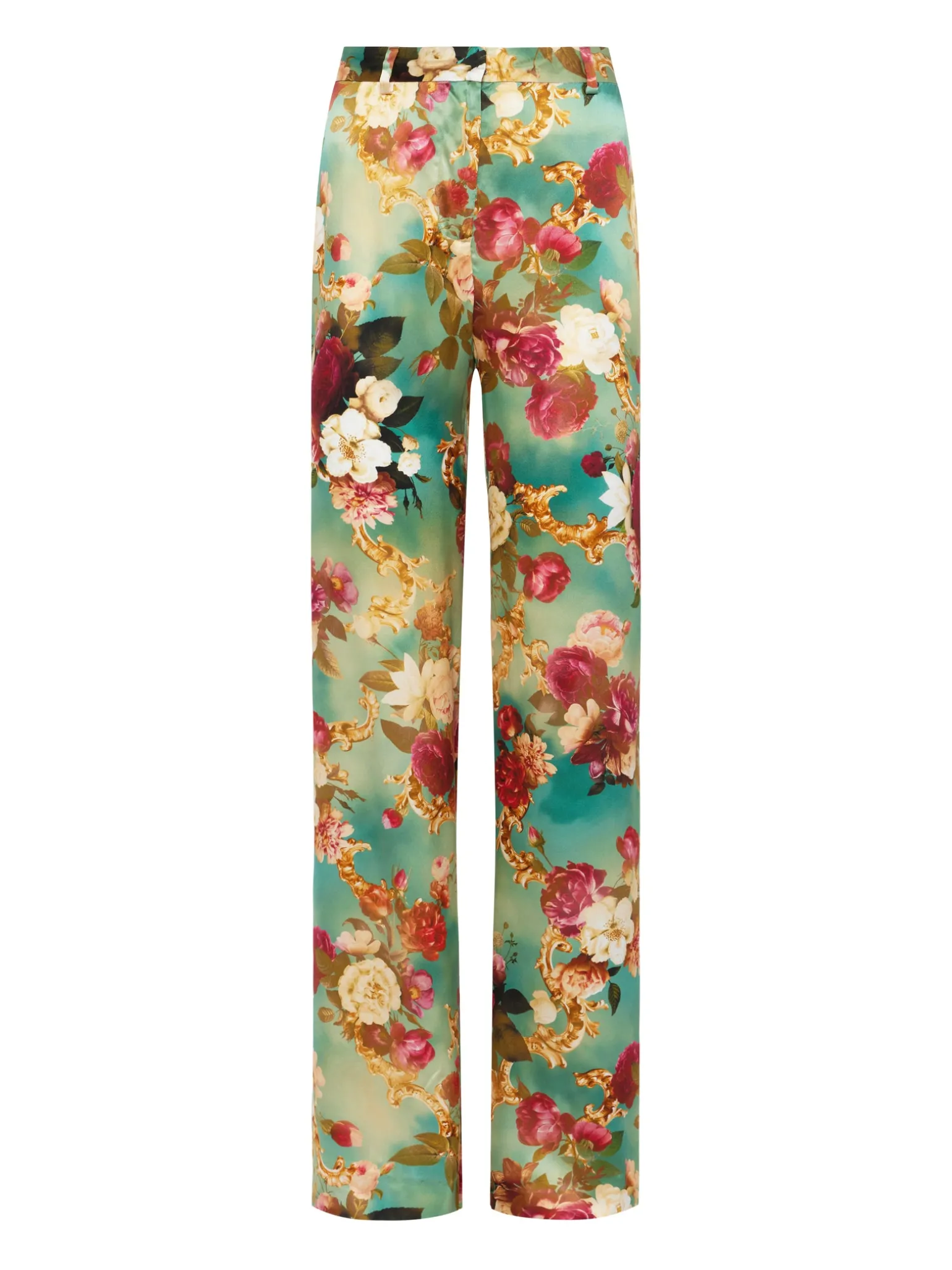 Gavin Silk Wide-Leg Pant
