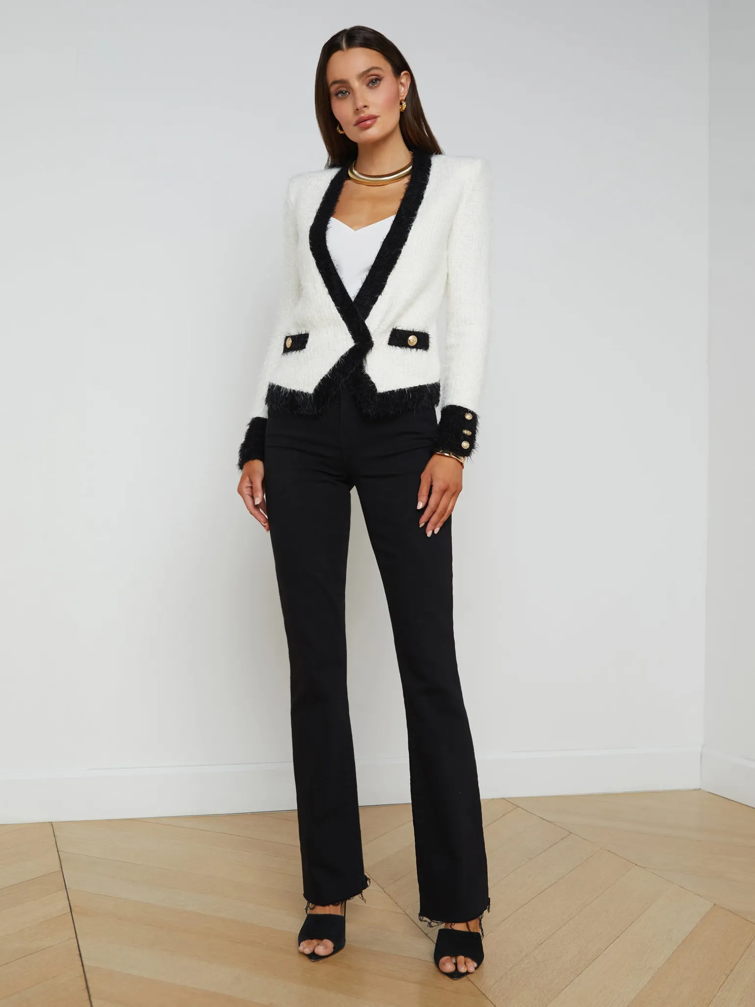 Georgia Contrast Cardigan Blazer
