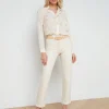 Ginny Coated Straight-Leg Back Zip Jean