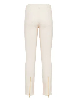 Ginny Coated Straight-Leg Back Zip Jean