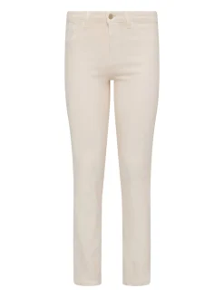 Ginny Coated Straight-Leg Back Zip Jean