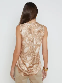 Hendrix Silk Sleeveless Blouse