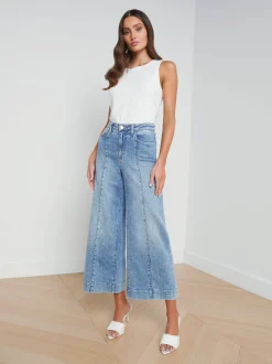 Houston Center Seam Wide-Leg Jean