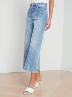 Houston Center Seam Wide-Leg Jean