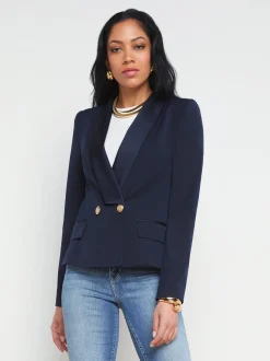 Imogen Satin Lapel Blazer