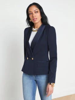 Imogen Satin Lapel Blazer