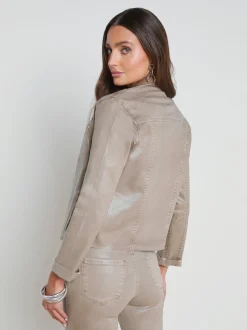 Janelle Coated Denim Jacket