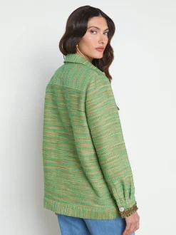 Jeanine Tweed Shirt Jacket