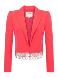 Jen Crystal Fringe Blazer