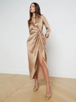 Kadi Silk Wrap Dress