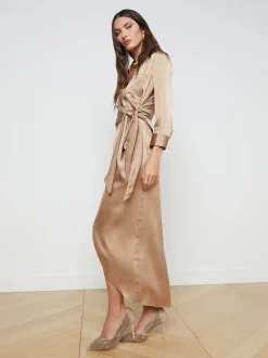 Kadi Silk Wrap Dress